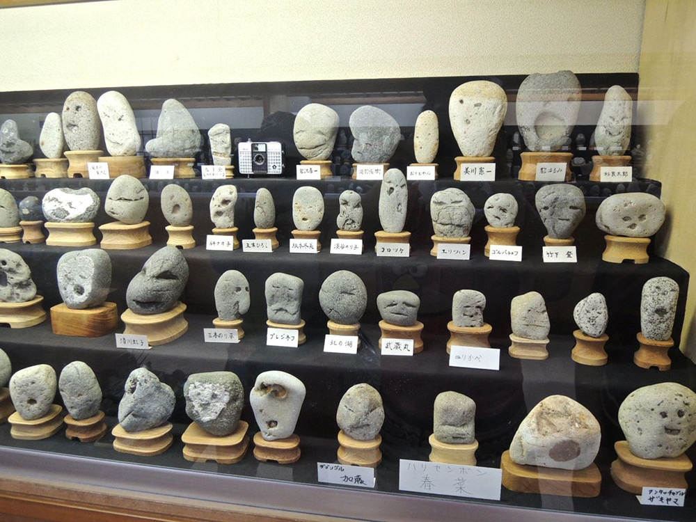 Rocks on display at the museum